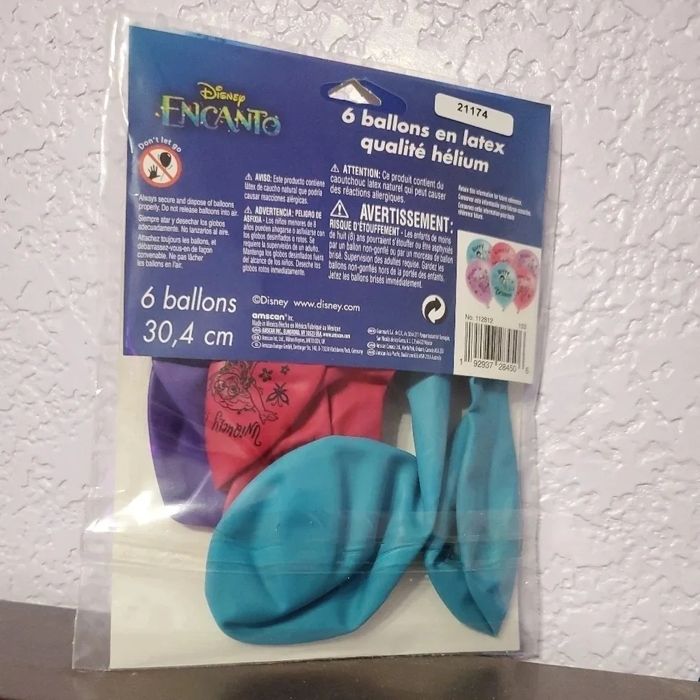 Encanto Birthday Latex Balloons 12in, 6ct Birthday Party Decoration